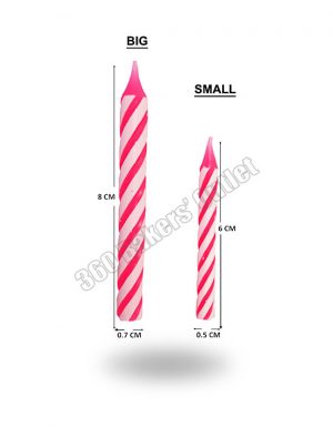 Candle Stripes Pink (SMALL / BIG)