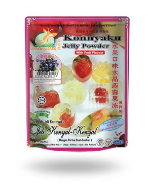 HAPPY GRASS Konnyaku Jelly Powder-Grape Flavour 300g