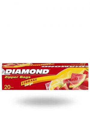 DIAMOND Zipper Bags Large Storage 20s