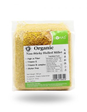 LOHAS Organic Non- Sticky Millet Hulled Millet 500g