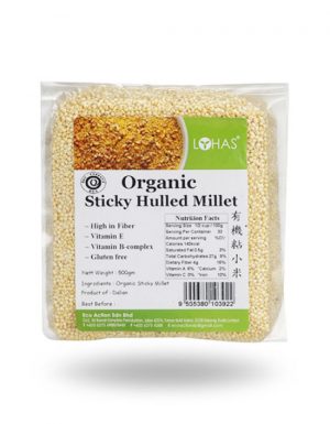 LOHAS Organic Sticky Hulled Millet 500g