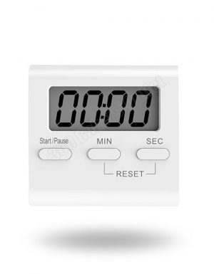 White LCD Magnetic Digital Kitchen Timer