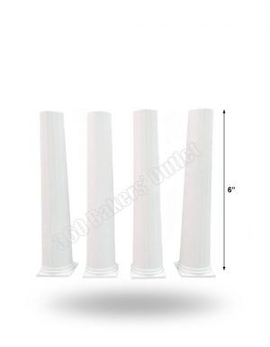 Cake Pillar 6" (4pcs)