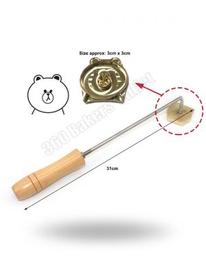 Cake Stamp Mould With Handle [Bear]-0027