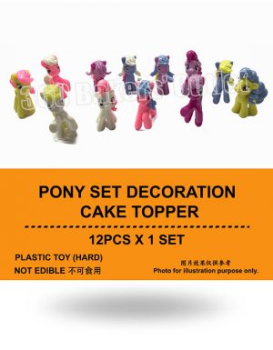 Pony Set Decoration Cake Topper