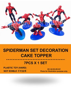 Spiderman Set Decoration Cake Topper
