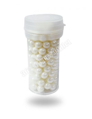 Sprinkles - White Dragee-7mm 50g