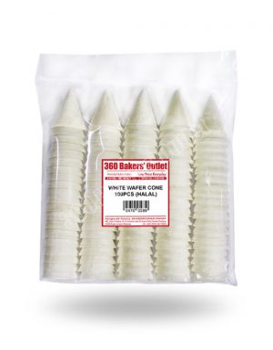 Wafer Cone-White 100pcs (HALAL)
