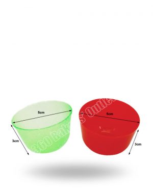 No.1 Plastic Cup (Green/Red) 12pcs