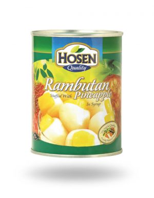 HOSEN Rambutan Stuffed With Pineapple In Syrup 565g