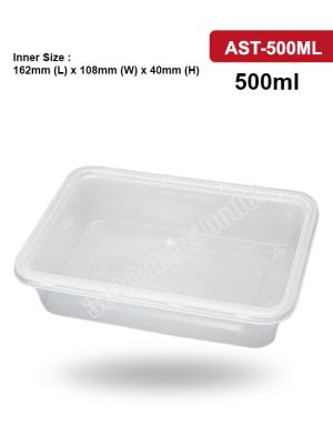 AST-500ML PP Container With Rectangle Lid