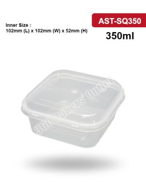 AST-SQ350 PP Square Container With Cover