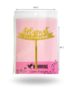 Cake Topper "Selamat Bertunang" (DZ 0039)