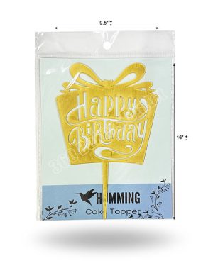 Cake Topper "Happy Birthday" (XZ 1614)