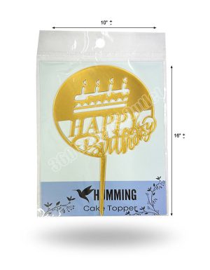 Cake Topper "Happy Birthday" (XZ 1617)
