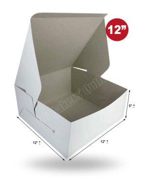 Folding Boxes (White) (12"x12"x5")