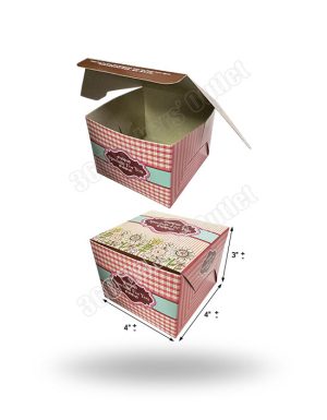 Folding Boxes (Colour) (4"x4"x3")