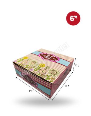 Folding Boxes (Colour) (6"x6"x3")