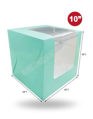 L-Shape Window Cake Box (Colour) (10"x10"x10")