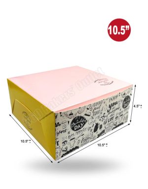 Premium Colour Cake Box (10.5″x10.5″x4.5″)