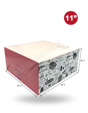 Premium Colour Cake Box (11″x11″x5″)