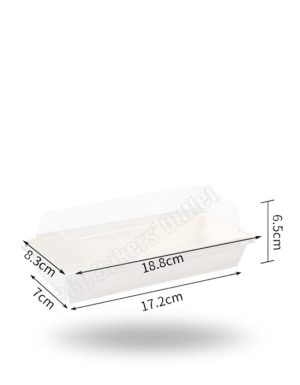 Sandwich Box With Lid - Rectangle (MDC-1707_White)