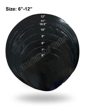 Cake Board Round (Black Colour) 6"- 12"