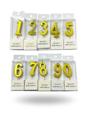 Candle Number (Gold Colour)