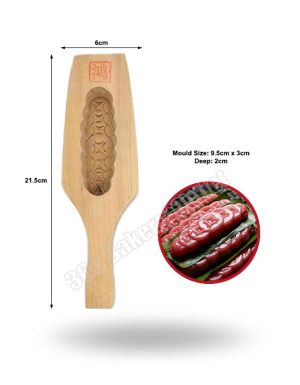 Wooden Coin Kuih Mould
