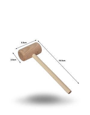 Wooden Hammer (18.5x5.5x2.5cm)